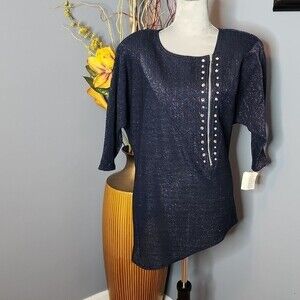 HiTech By Dina Sparkley Dress with Zipper Size Small NWT